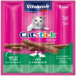 Vitakraft Cat-stick mini eend&konijn 3st