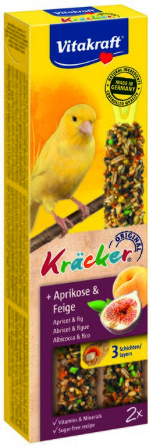 Vitakraft Kracker abrikoos kanarie 2in1