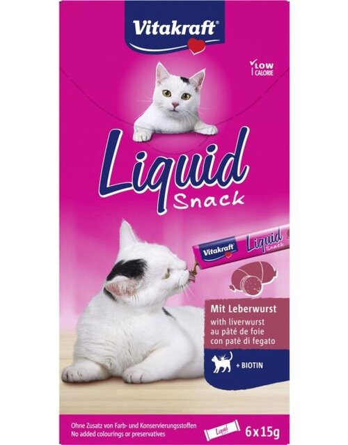 Vitakraft Liquid snack leverworst 6st