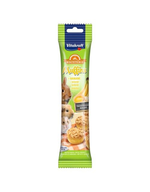 Vitakraft Muffins banaan dwergkonijn 18g