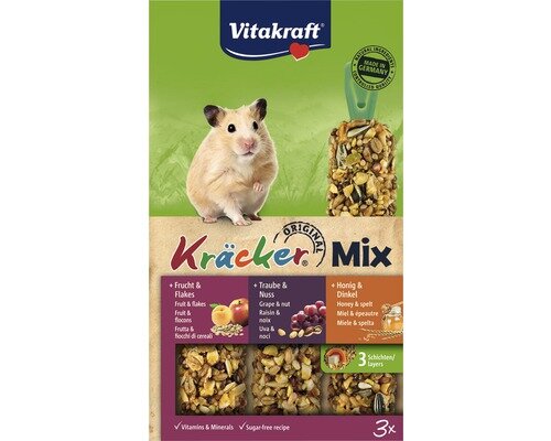 Vitakraft Multivitamine triomix hamster 3in1