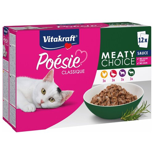 Vitakraft Poesie classique meatysauce 12x85g