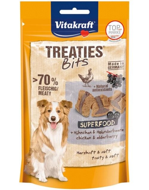 Vitakraft Treaties bits superfood vlierbessen 100g