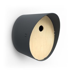 Vogelhuisje 1 Oval antraciet