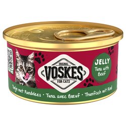 Voskes Kattenvoer gelei tonijn&rndvls 85gr