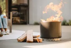 Vuurkorf bonfire d49.5cm zwart - afbeelding 1