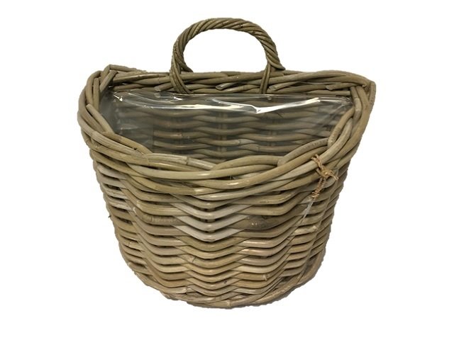 Van der Leeden Wandhanger rotan H25cm antiek grijs