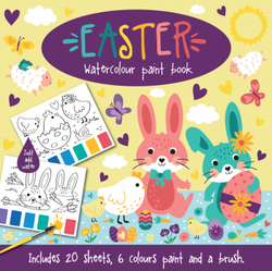 Waterpaint colouring block Easter