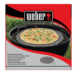 Weber geglazuurde Pizzasteen rond 36 cm - afbeelding 2