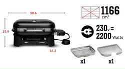 Weber Lumin compact elektrische bbq zwart - afbeelding 10