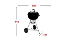 Weber Original Kettle houtskool-bbq E-4710 zwart - afbeelding 7