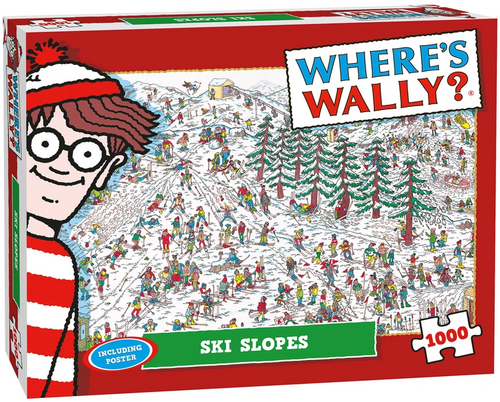 Wheres wally Puzzel xms where wally ski slopes 1000st