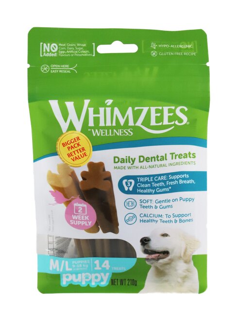WHIMZEES STIX PUPPY M/L ASS. 2 WEEKPACK A 14ST.
