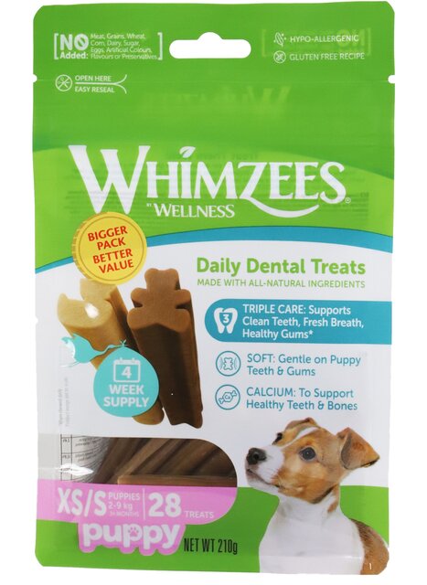 WHIMZEES STIX PUPPY XS/S ASS. 4-WEEKPACK 28 ST.