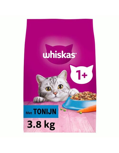 Whiskas Droog adult tonijn 3.8kg