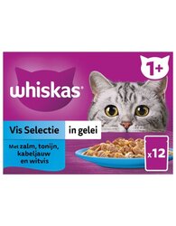 Whiskas Pouch adult gelei vis selectie mp 12x85g