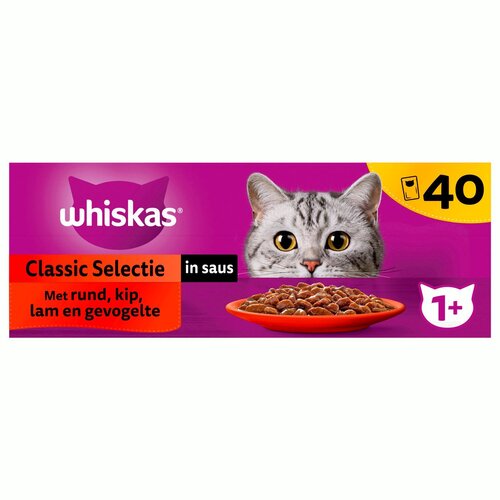 Whiskas Pouch adult saus classic selectie m