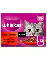 Whiskas Pouch senior saus class selectie 12x85g