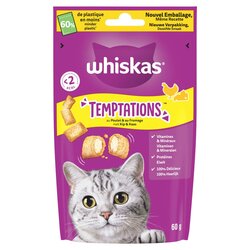 Whiskas temptations kip&kaas 60g