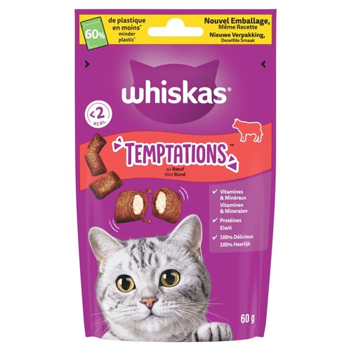 Whiskas temptations rund 60g
