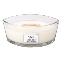 White Tea & Jasmine Ellipse WoodWick HeartWick Can