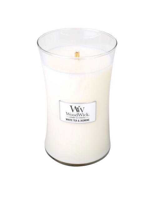 White Tea & Jasmine Large WoodWick Candle
