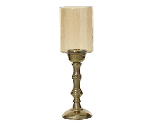 Decoris Windlicht aluminium amber & gold