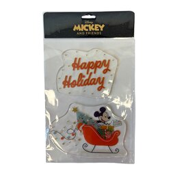 Window Stickers Mickey & Friends glitter gel A4