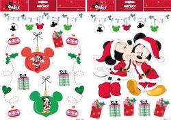 Window stickers Mickey & Minnie 2 assorted A3