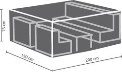 Winza Premium beschermhoes loungeset S - 200x150x75 cm - afbeelding 4