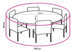 Winza premium beschermhoes tuinset (oval) - afbeelding 3