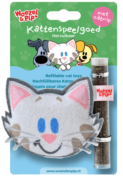 Woezel & Pip BUURPOES + CATNIP VULBAAR 10CM