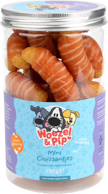 Woezel & Pip CROISSANTS MET MARBLED KIP IN POT 230GR.
