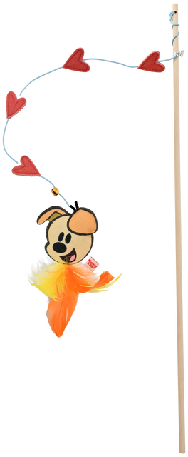 Woezel & Pip HENGEL HOUT MET PIP+HARTJES+BEL 60CM