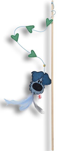 Woezel & Pip HENGEL HOUT MET WOEZEL+HARTJES+BEL 60CM