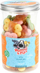Woezel & Pip KOEKJES GEKLEURD MET KIP IN POT 210 GRAM