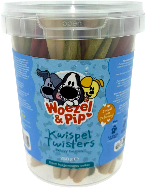 Woezel & Pip KWISPEL TWISTERS MIX IN POT 250 GRAM