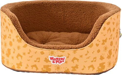 Woezel & Pip SLAAPMAND HOGE RAND GEEL 60CM