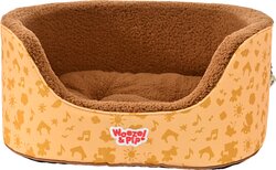 Woezel & Pip SLAAPMAND HOGE RAND GEEL 60CM