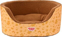 Woezel & Pip SLAAPMAND HOGE RAND GEEL 70CM