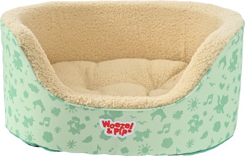Woezel & Pip SLAAPMAND HOGE RAND GROEN 60CM