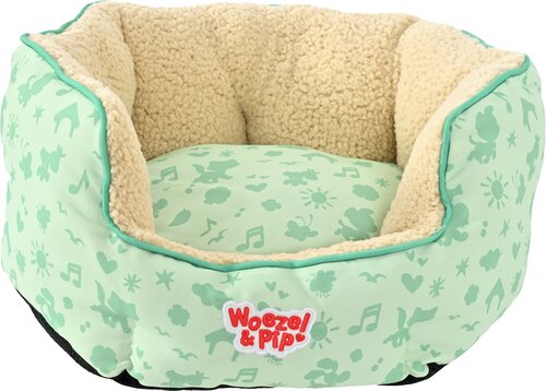 Woezel & Pip SLAAPMAND ROND GROEN 50CM