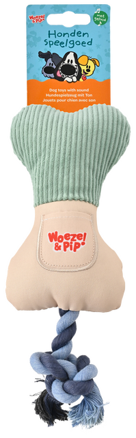 Woezel & Pip SNACKBOT+TOUW + PIEP GROEN 20CM