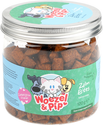 Woezel & Pip ZALM BITES IN POT 120 GRAM