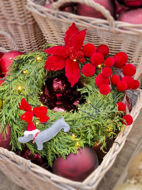 Workshop kerstkrans 19 nov - afbeelding 1