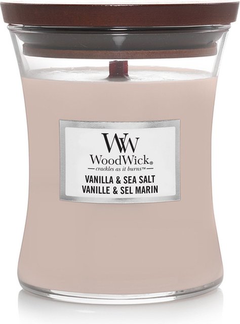 Vanilla & Sea Salt Medium WoodWick Candle