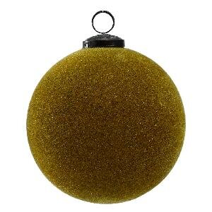 PTMD Xmas Robbert green velvet glass ball M