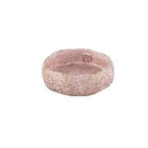 PTMD Yadin Pink irregular shaped cement bowl S