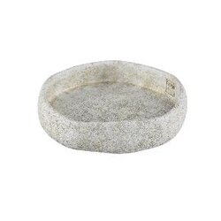 PTMD Yadin White irregular shaped cement bowl M