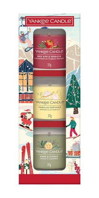 YC Apres Ski Collection 3 Filled Votive Holiday Party Set